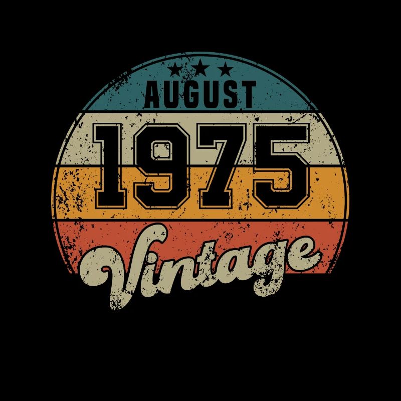 Vintage Geburtstag - August 1975 - Geschenkidee