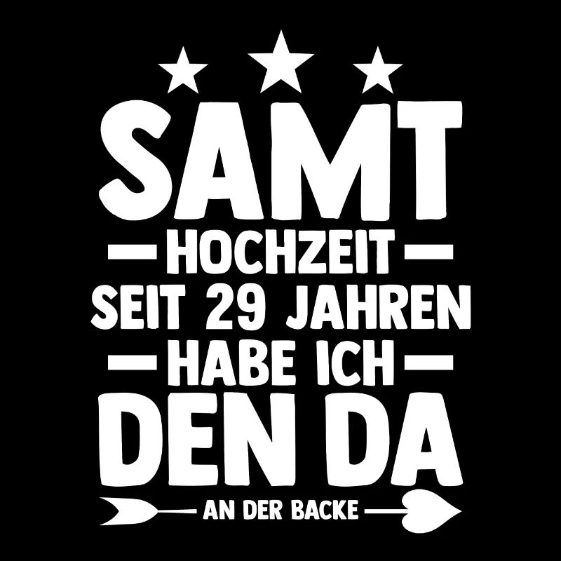 Ehe Samthochzeit 29 Jahre Verheiratet Hochzeitstag