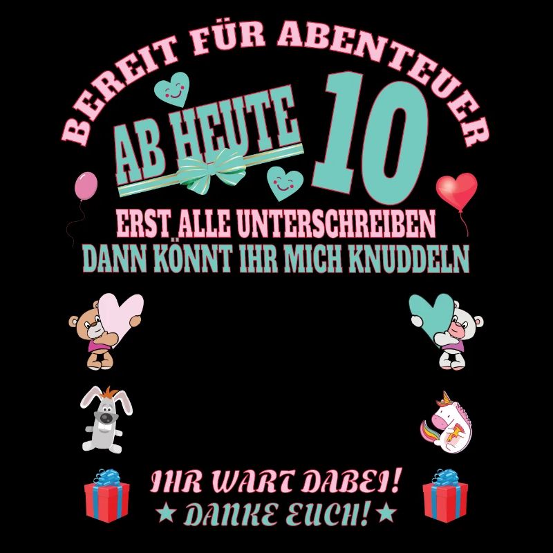 10. Geburtstag Mädchen & Junge Gästebuch
