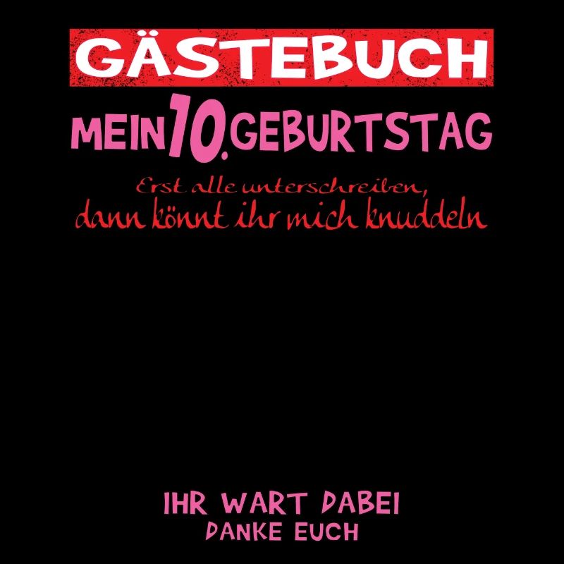10. Geburtstag Mädchen & Junge Gästebuch