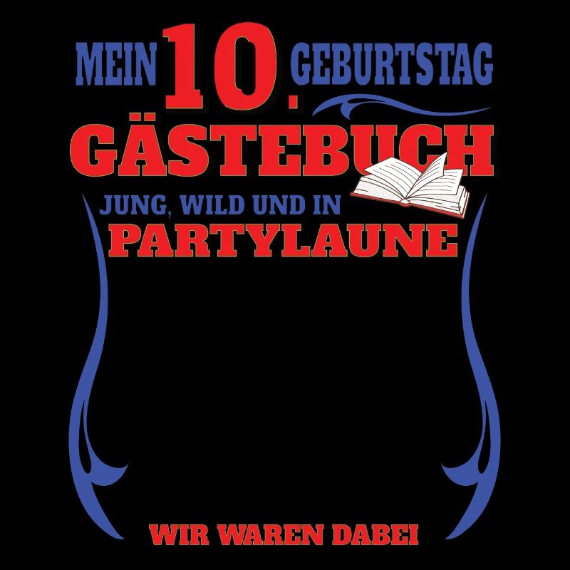 10. Geburtstag Mädchen & Junge Gästebuch