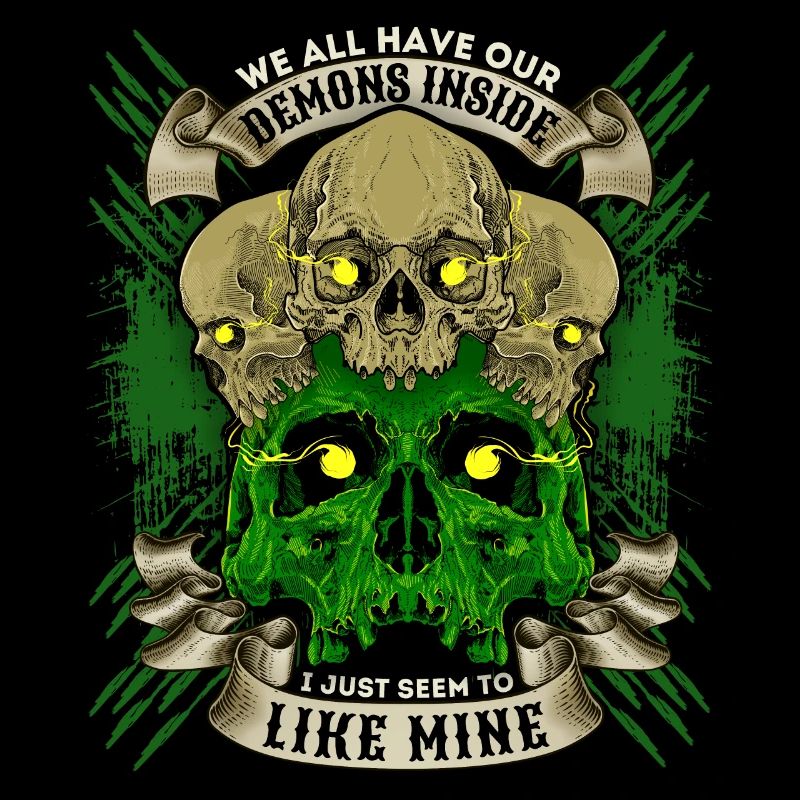 Totenköpfe, Skull, lustiger Spruch, Totenschädel