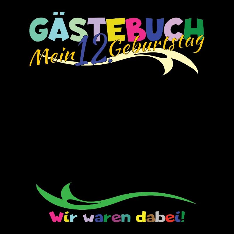 12. Geburtstag Mädchen & Junge Gästebuch