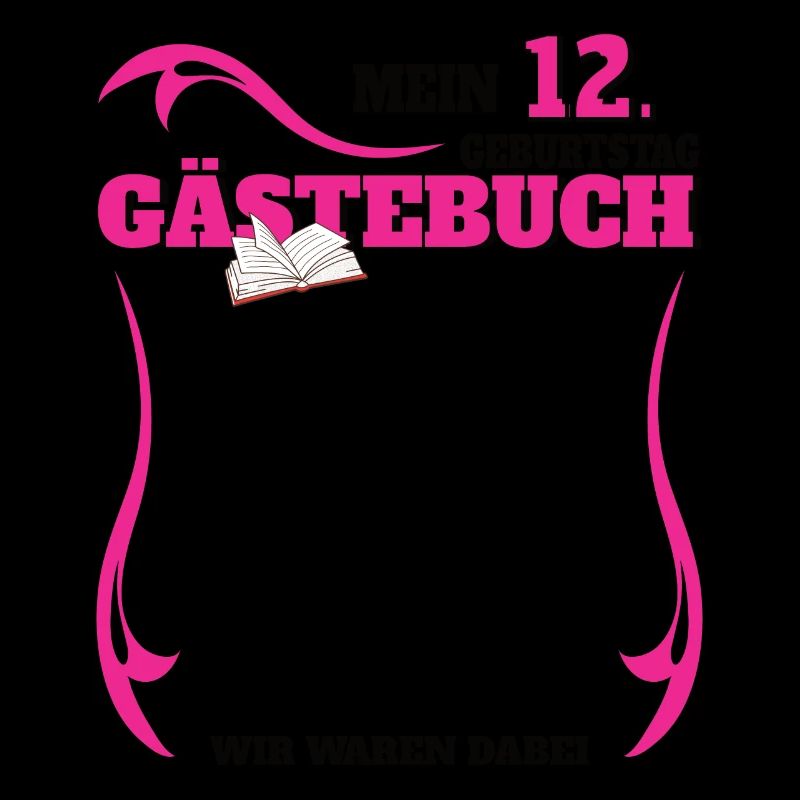 12. Geburtstag Mädchen & Junge Gästebuch