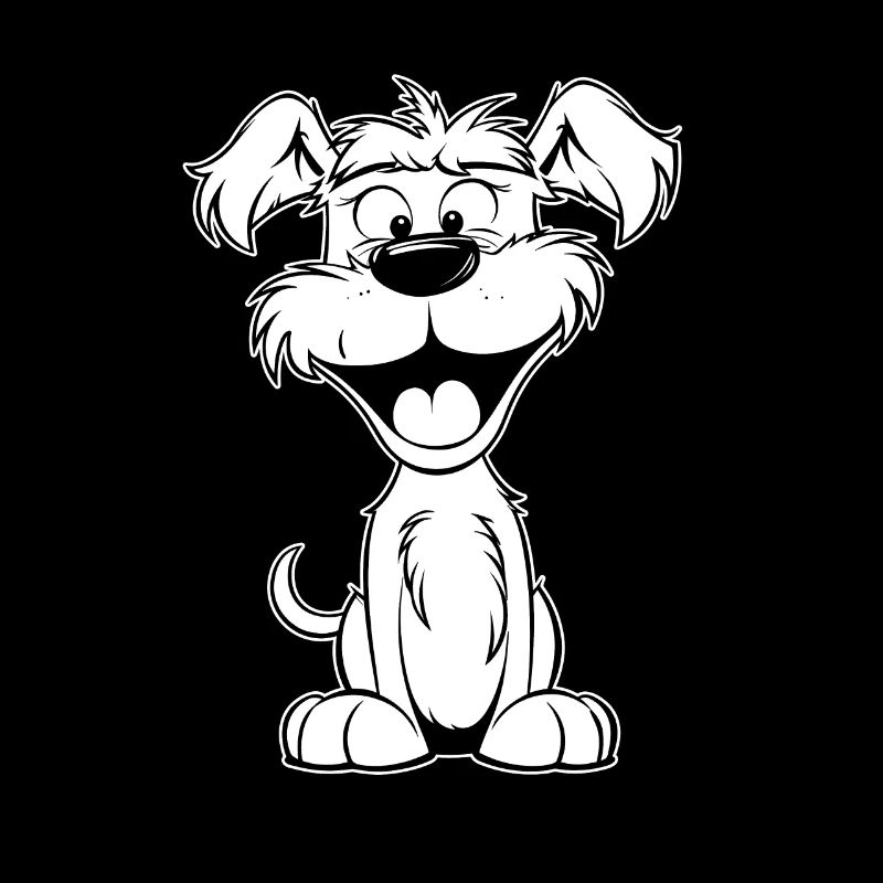 Sourire de chien Schnauzer