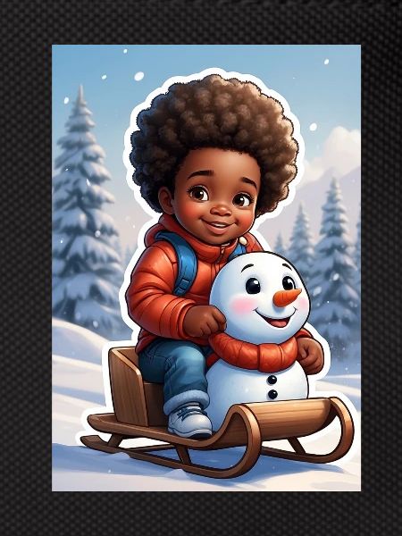 Winter Snowman Child