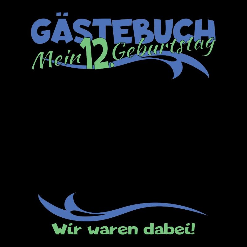 12. Geburtstag Mädchen & Junge Gästebuch