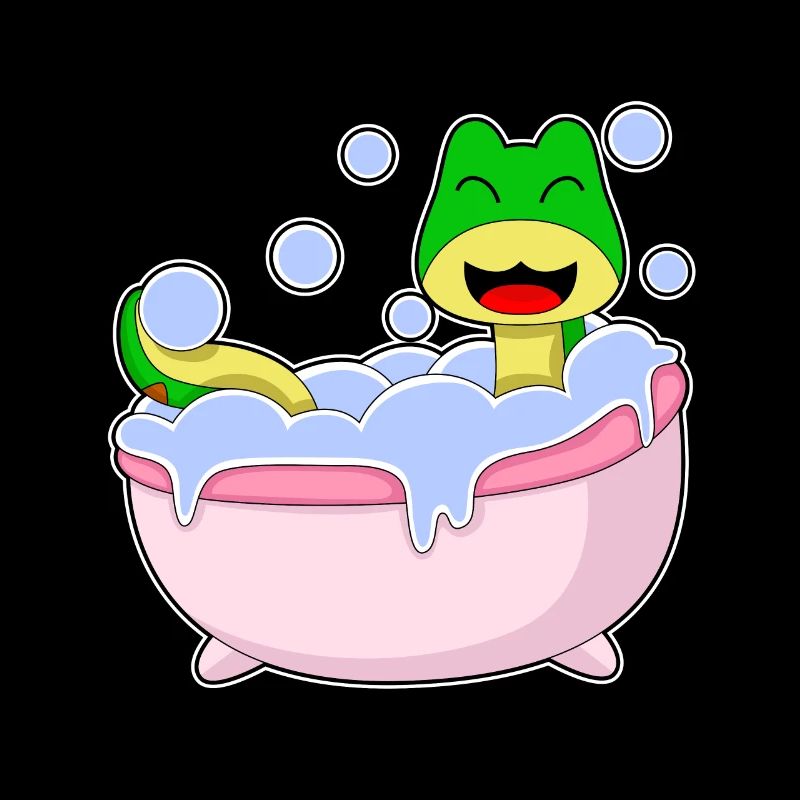 Snake Bathing Bathtub