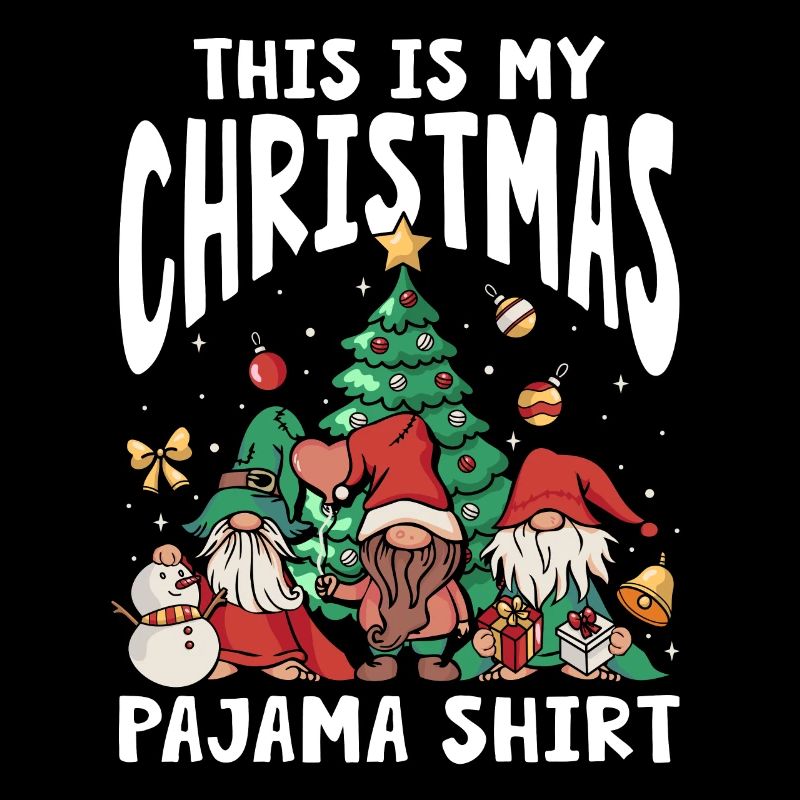 C’est ma chemise de pyjama de Noël
