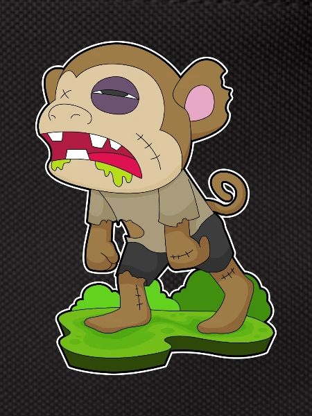 Singe Halloween Zombie