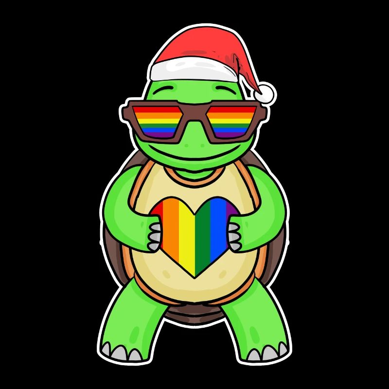 Turtle Rainbow Christmas