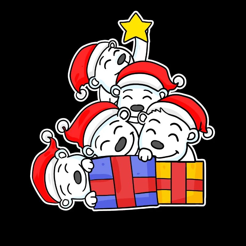 Bear, Christmas Tree, Christmas Polar Bear, Polar Bear