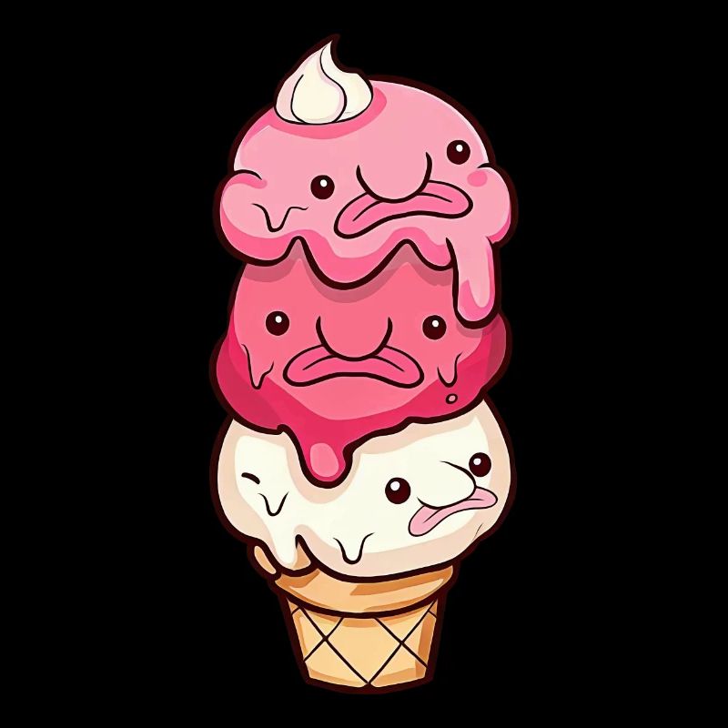 Crème glacée Kawaii Blobfish
