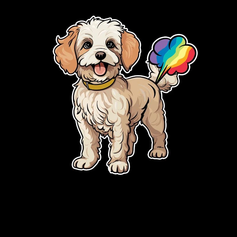 Caniche Mignon Arc-en-Ciel Pet