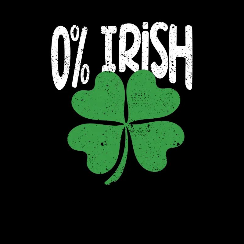 0% Irisches Kleeblatt Lustiger St. Patricks Day