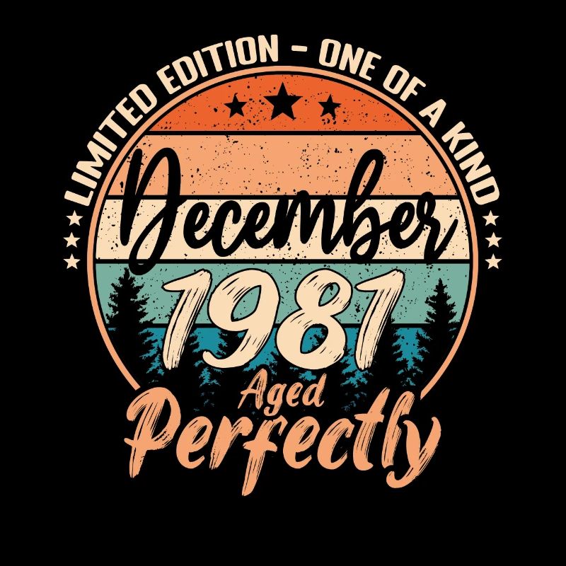 Décembre 1981 anniversaire 1981 légendes Décembre