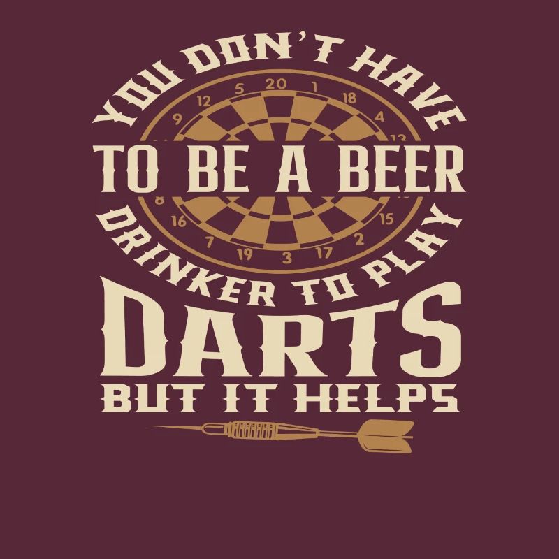 Funny Beer Drinker Dart Player