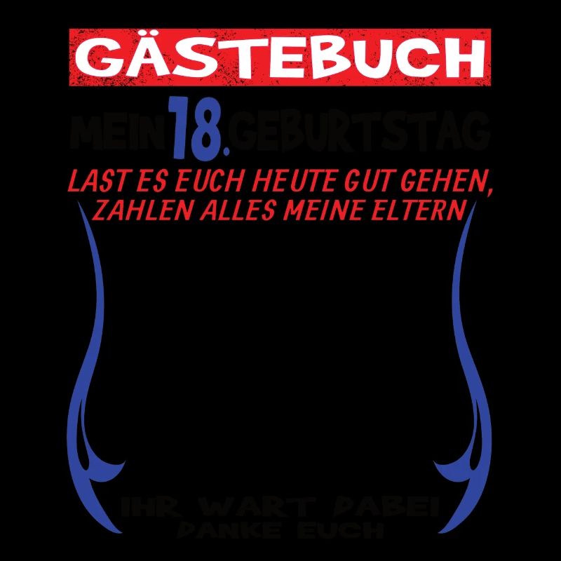 18. Geburtstag Mädchen & Junge Gästebuch