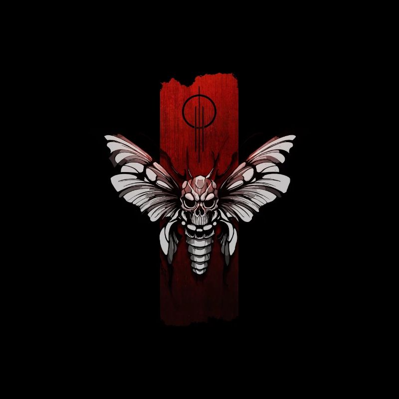 Mystical Moth: Skull Elegance
