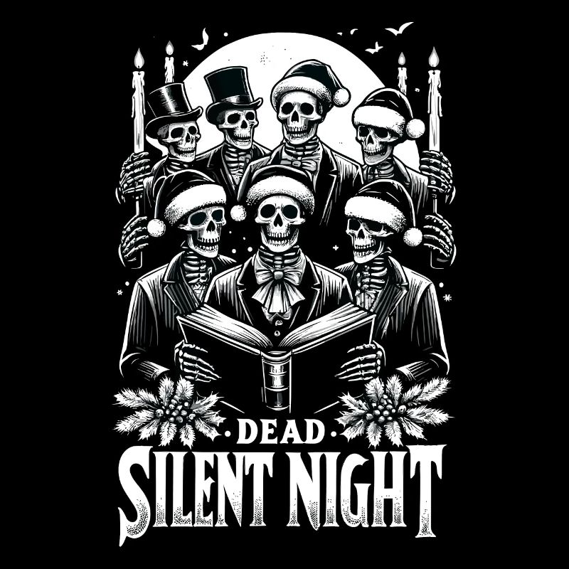 Dead Silent Night Victorian Skeleton Carolers