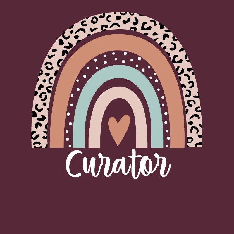 Curator Rainbow Leopard Funny Curator Appreciation