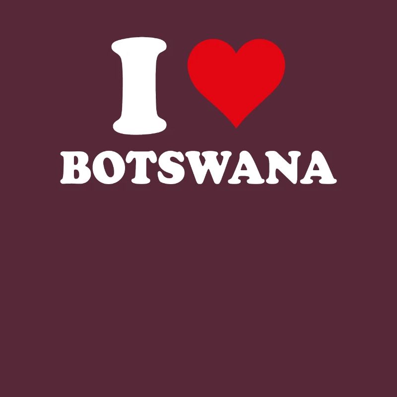 Ich liebe Botswana Herzgeschenk Botswana