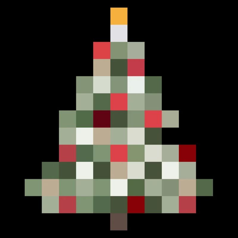 Arbre de Noël rétro 8 bits Noël