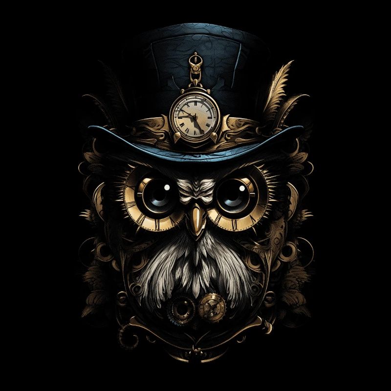 Steampunk Mechanische Eule Viktorianisch Vogel