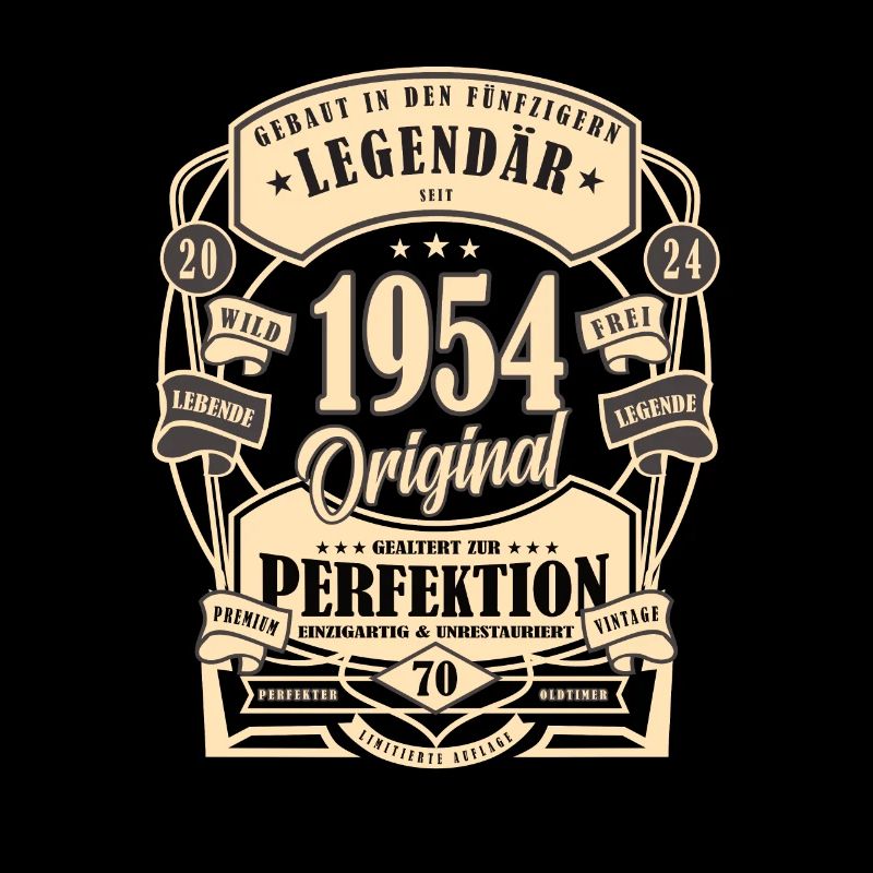 70. Geburtstag, Geschenk, Legende, Original, 1954