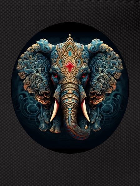 Blue Mandala Elephant