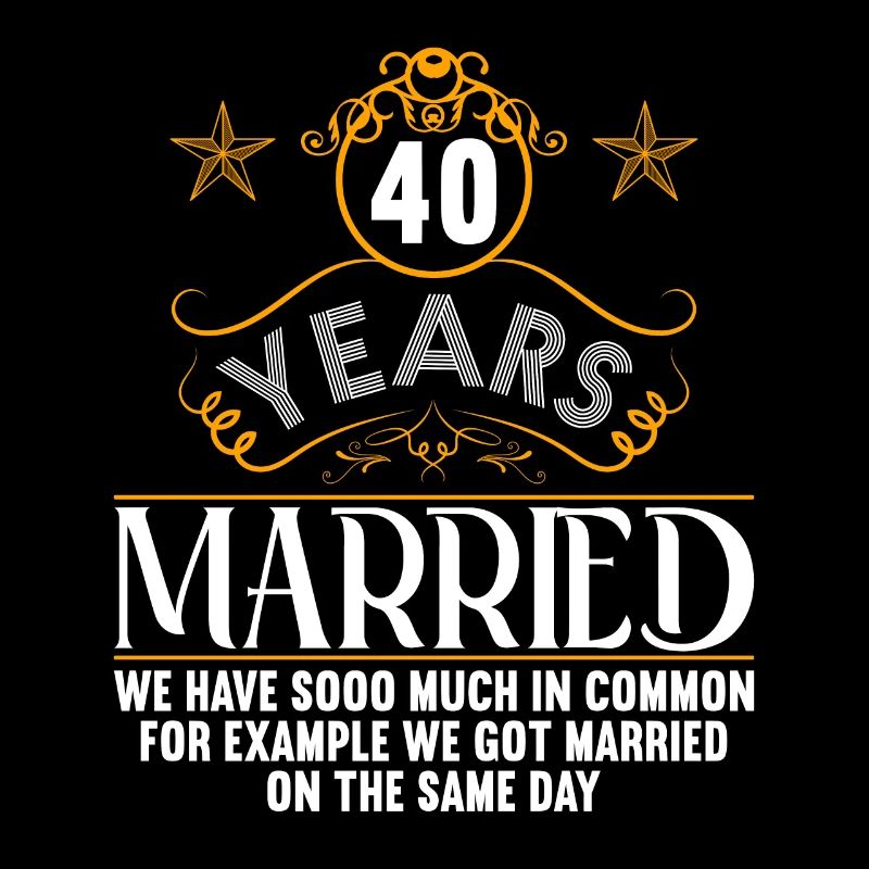 Nous avons beaucoup en commun 40e anniversaire de mariage