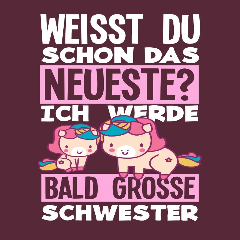 Ich werde Bald große Schwester Geburt Schwanger