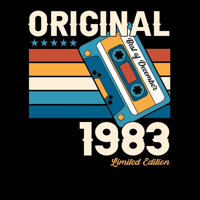 40e anniversaire Cassette décembre Vintage 1983