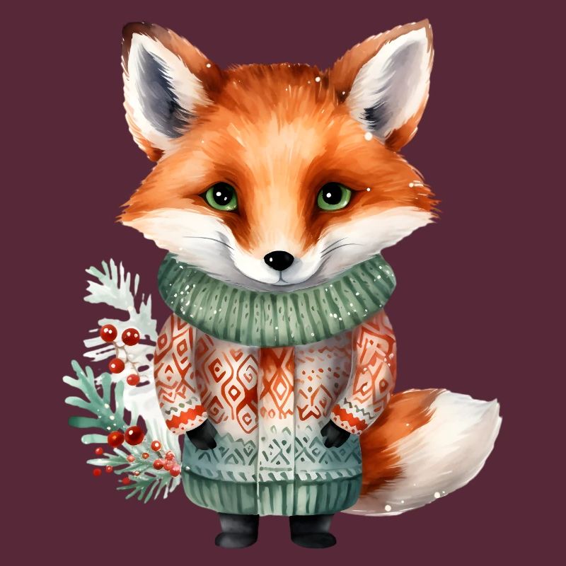 Winterfuchs im Pullover