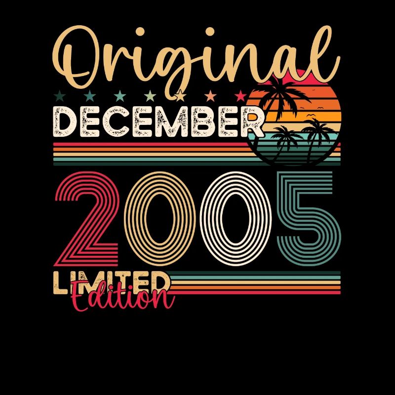 18e anniversaire Original Décembre Millésime 2005