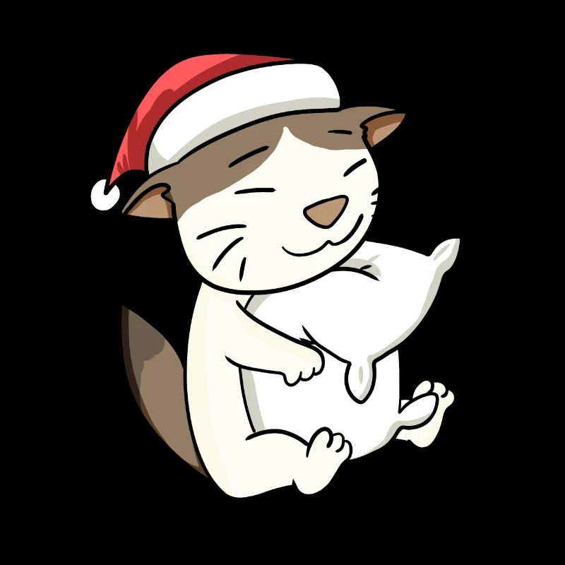 Chat Mignon RagaMuffin Fatigué Noël