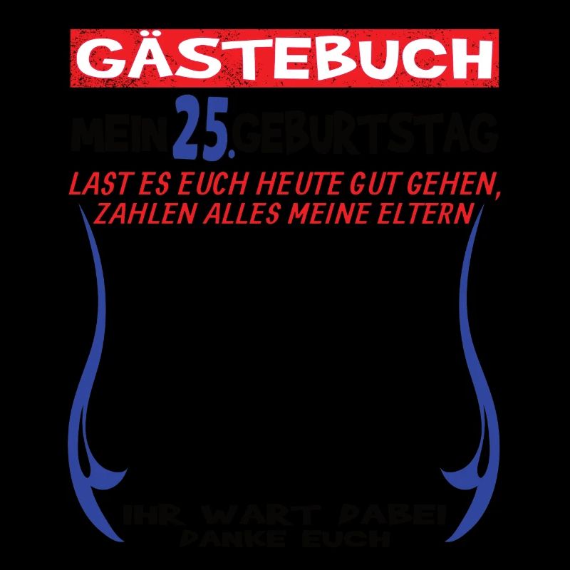 25. Geburtstag Frau & Mann Gästebuch