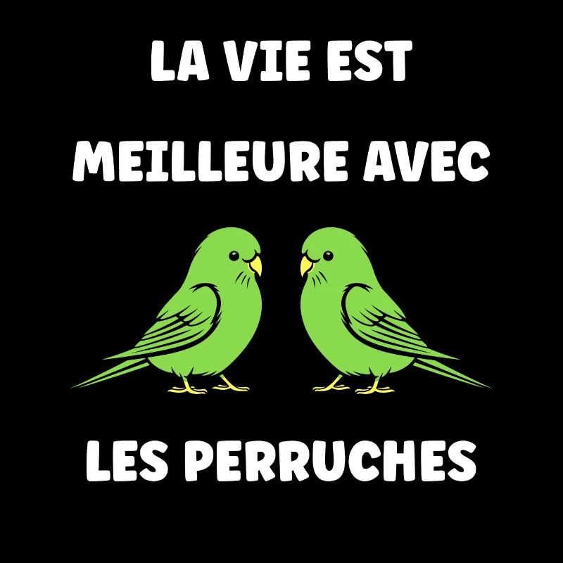Oiseaux perruches humour petite perruche