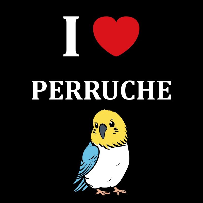 Oiseaux perruches humour petite perruche