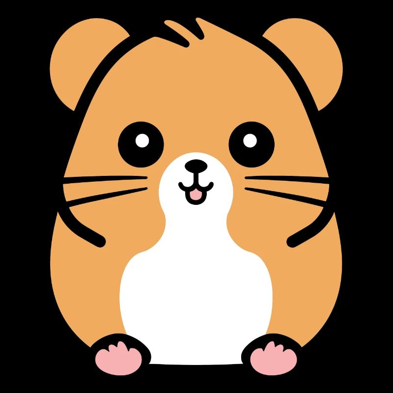 Mignon Humour petit hamster