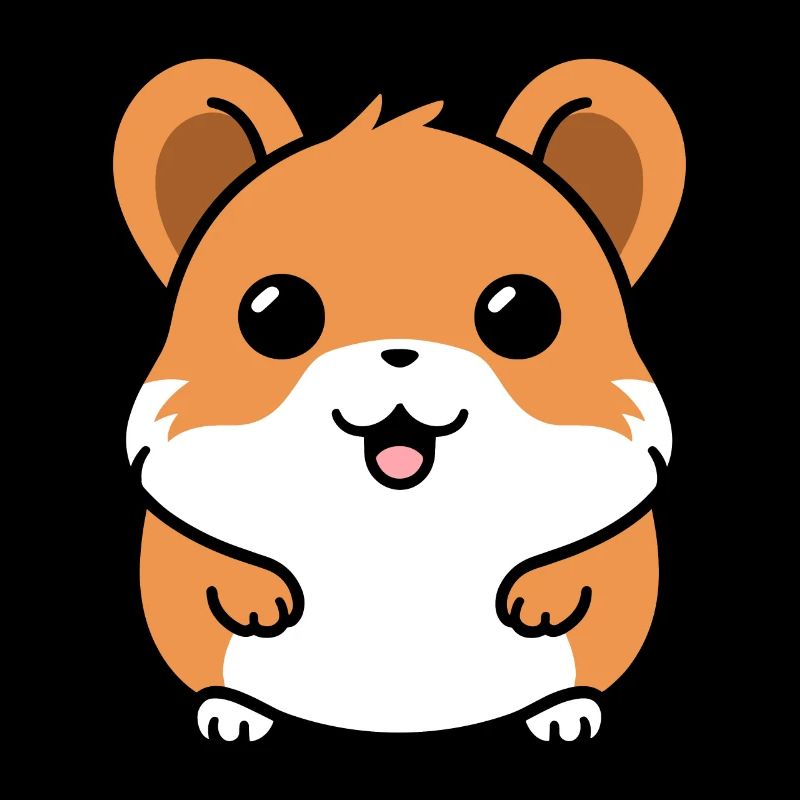 Mignon Humour petit hamster