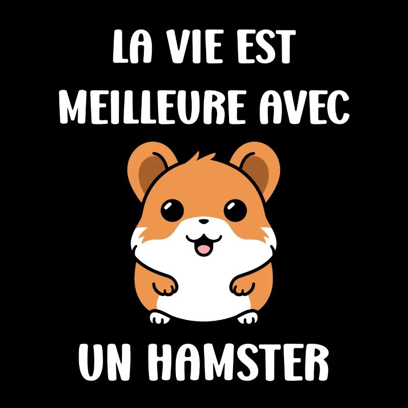 Mignon Humour petit hamster