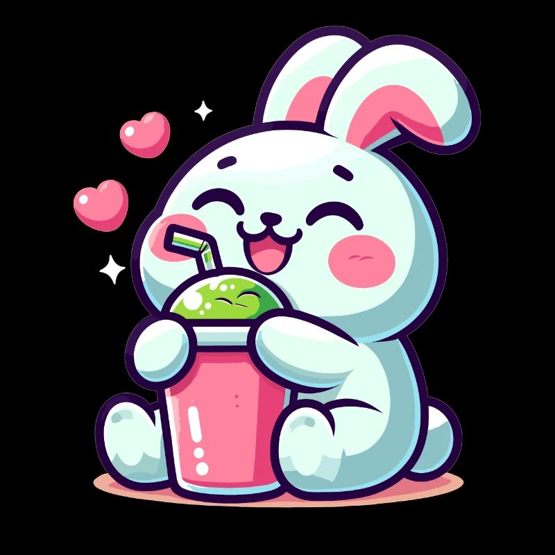 Bubble Tea Lapin Kawaii