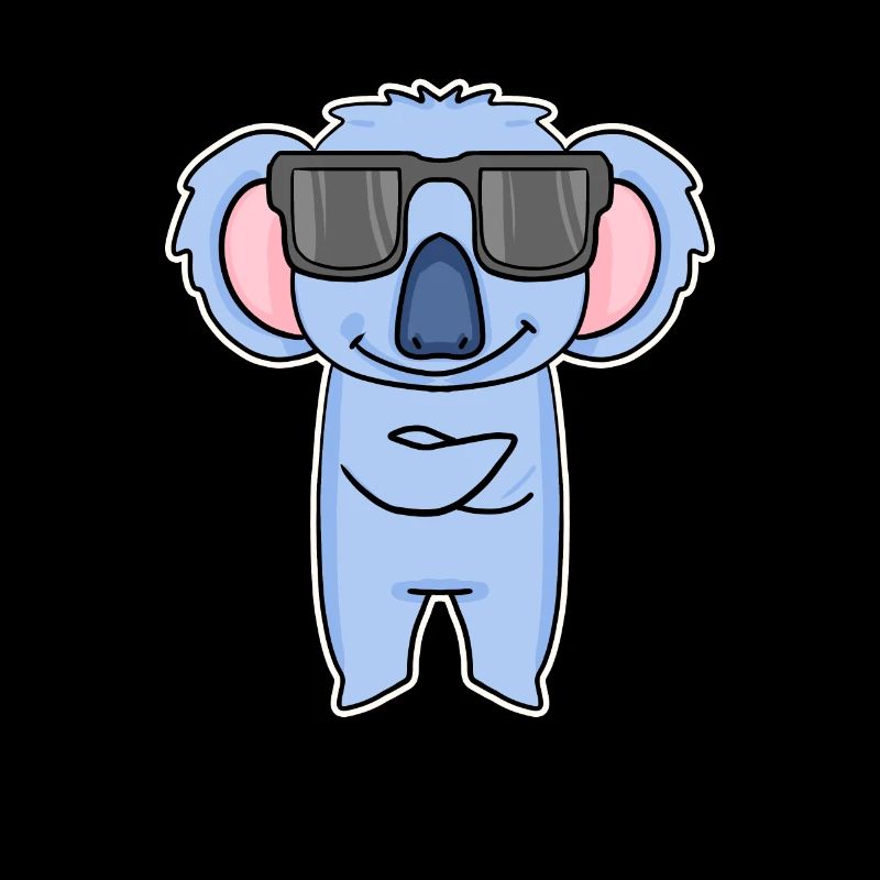Koala with glasses