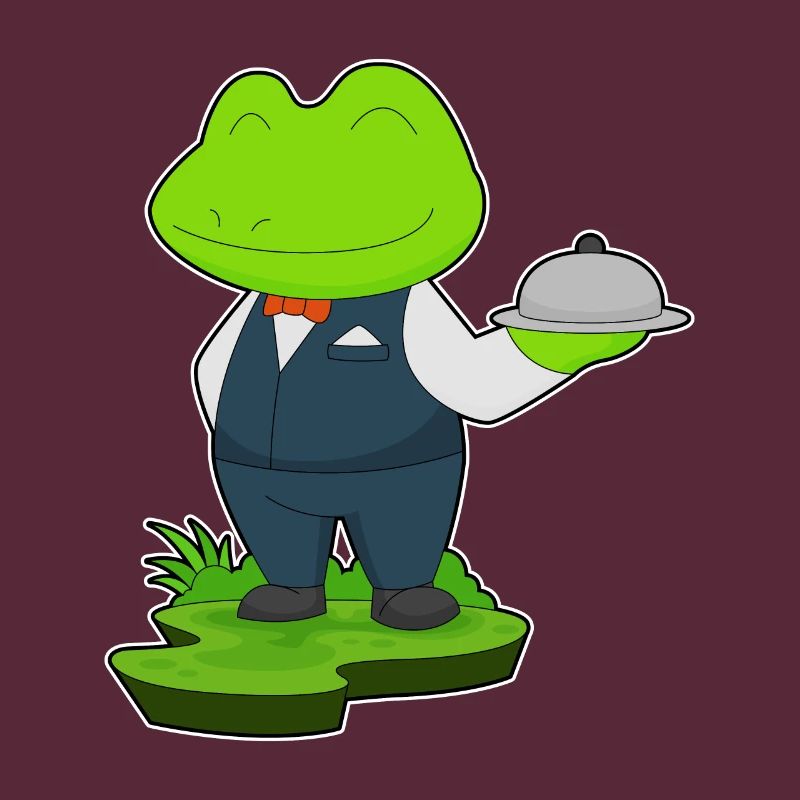 Frosch Kellner Servierplatte