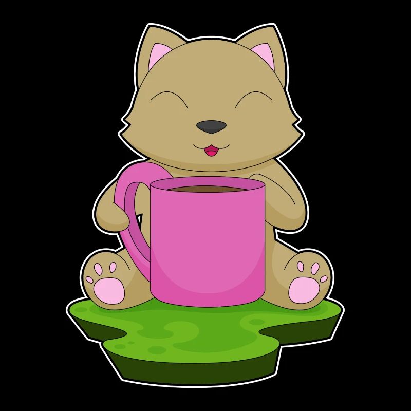 Tasse à café chat