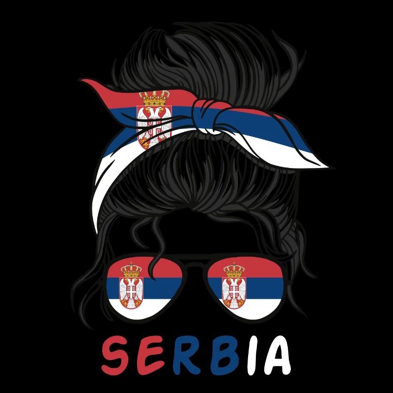 Serbien Flagge Mädchen Serbische Mädchen Kinder
