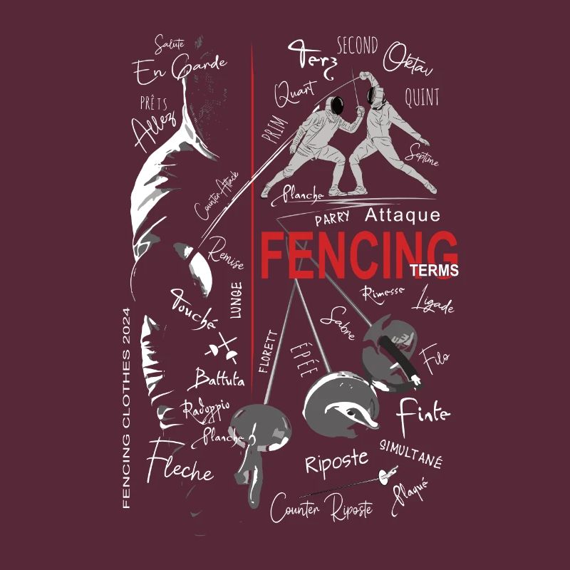 Fechten Begriffe Training Geschenk