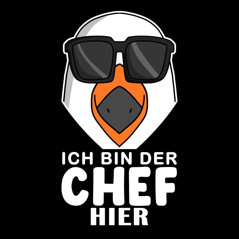 Chef Spruch mit Möwe Motiv