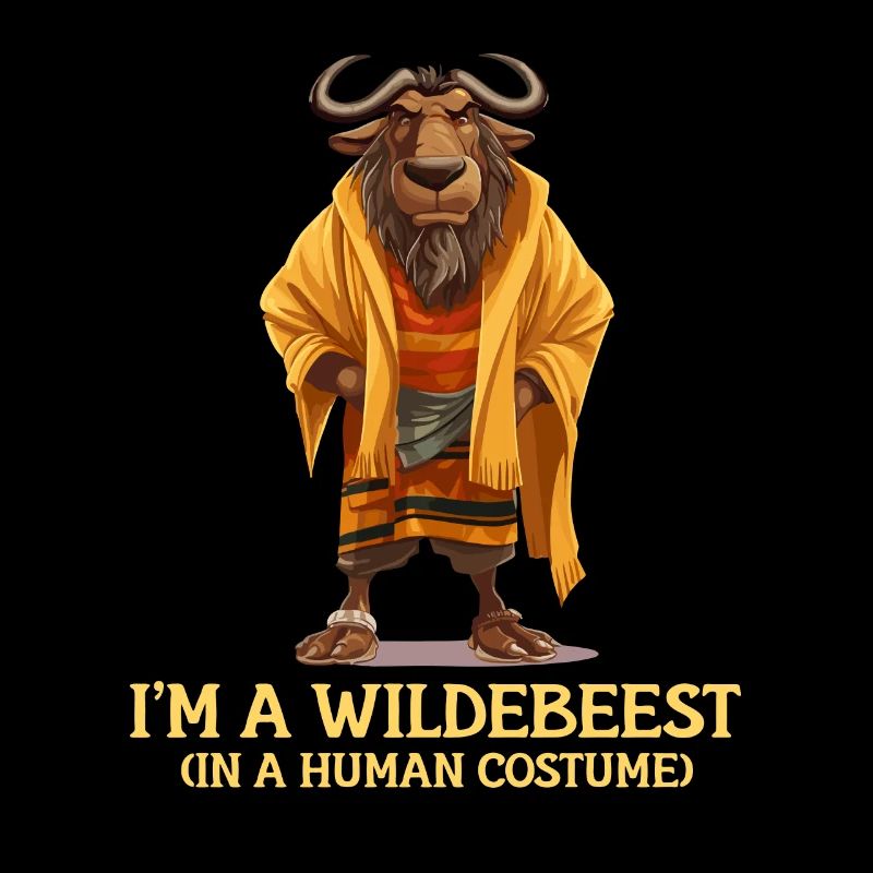 Ich Bin Ein Gnu Witziges Halloween Kostüm Gnu